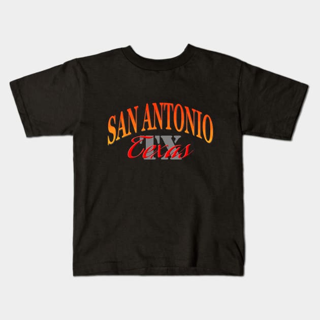 City Pride: San Antonio, Texas Kids T-Shirt by Naves